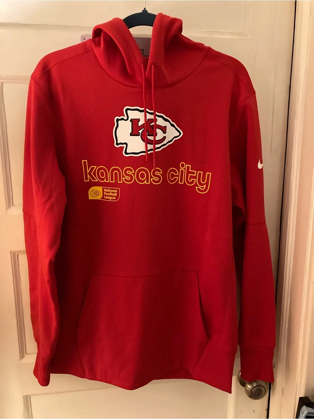 Nike Kansas City Chiefs Red Hoodie with Logo